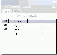Панель Layers