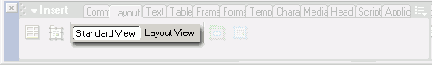 Режим разметки страницы Dreamweaver