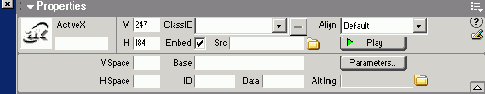 Элементы
ActiveX