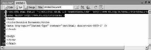 Модернизация типа документа до XHTML