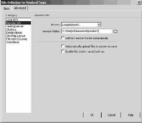 Регистрация динамического сайта в Dreamweaver (всем пользователям)