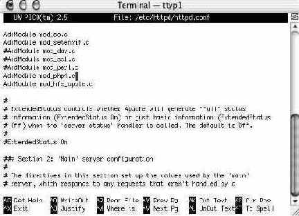 Установка PHP для Mac OS X