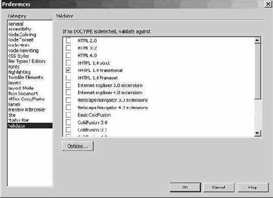 Верификация XHTML-кода