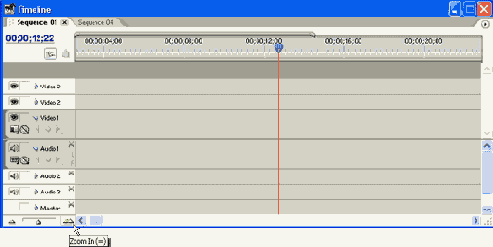 Окно Timeline