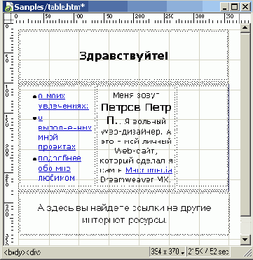 Тонкая
настройка и оптимизация таблицы разметки