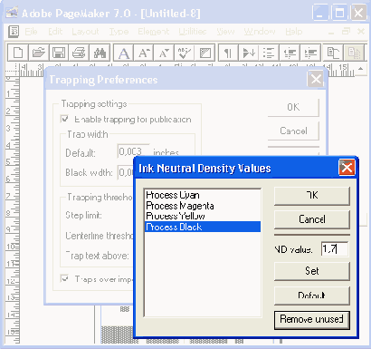 Использование цвета в Adobe PageMaker