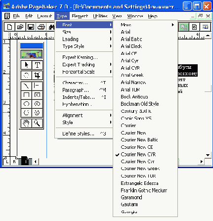 Издательская система Adobe PageMaker