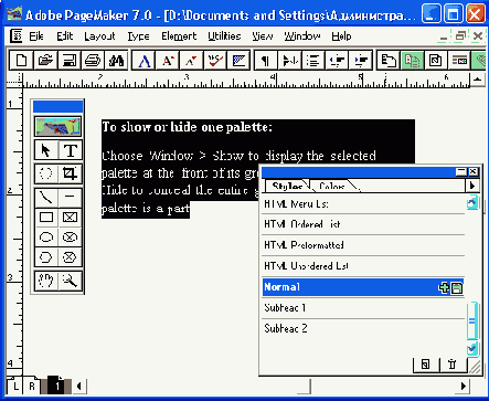   Adobe PageMaker