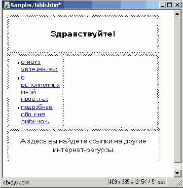 Редактирование
шаблона